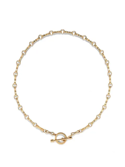 Azlee large motif double-link necklace Gold N1443G18