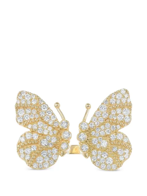 Tanya Farah Butterfly diamond ring Gold RBFLYWHDI