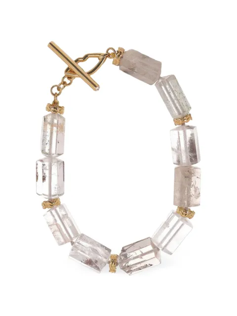 EDINA KISS garden quartz and diamond bracelet Gold EKB107