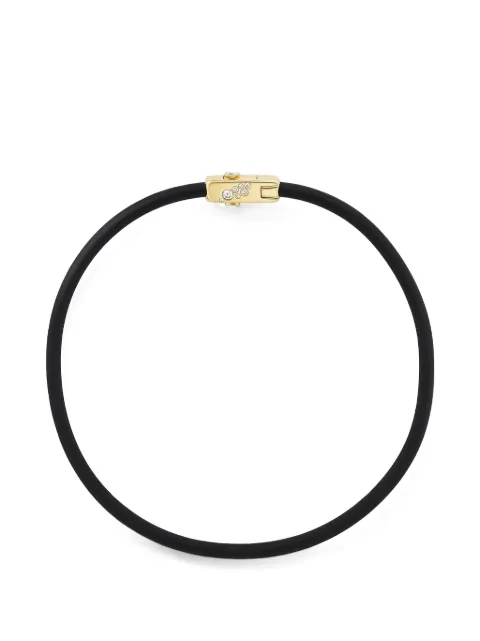 Uniform Object Carbon Torque diamond necklace Gold JC21PRODDIA