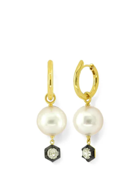 Sutra embellished drop earrings Gold SJE3636
