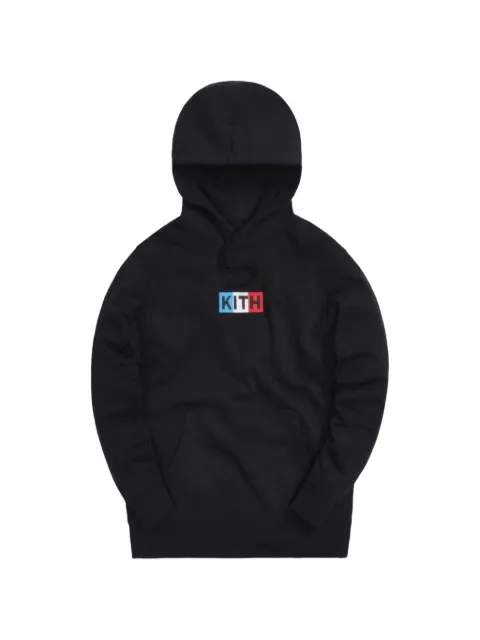 KITH Paris Classic logo-patch hoodie Black KH2594100