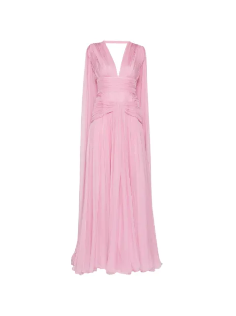 Zuhair Murad draped V-neck gown Pink SDR26012