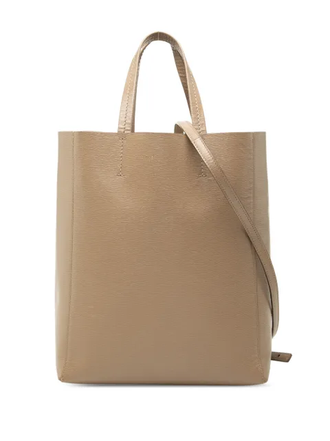Celine Pre-Owned 2016 Small Grained Calfskin Vertical Cabas Tote satchel Neutrals JGJDKPKCGOZ6237U