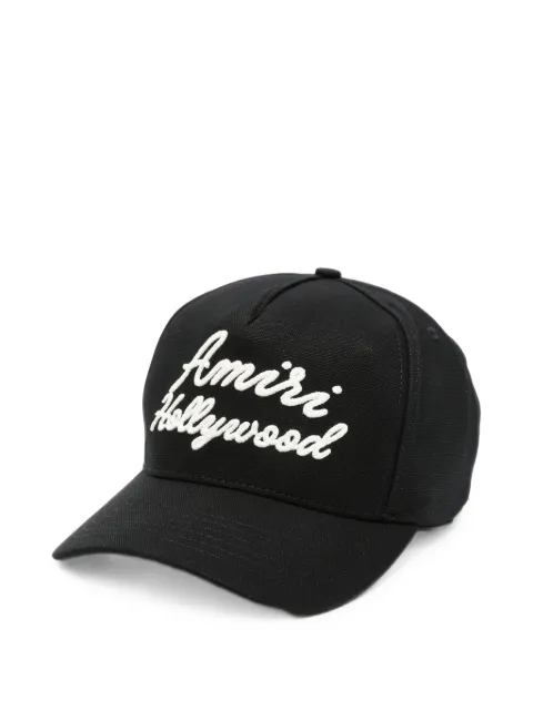 AMIRI logo-embroidered baseball cap Black AM426HE010