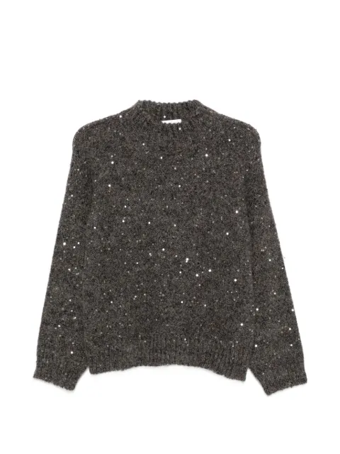 PANICALE sequin-embellished high-neck sweater Grey D390826L