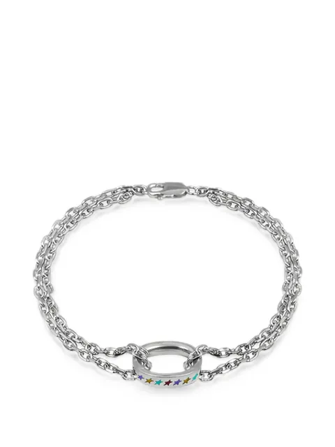 TWOJEYS enameled link bracelet Silver 93069