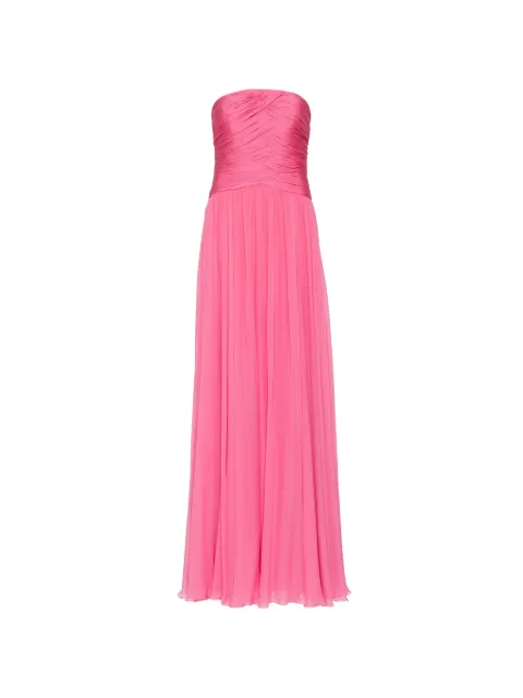 Zuhair Murad strapless silk-chiffon gown Pink SDR2606203