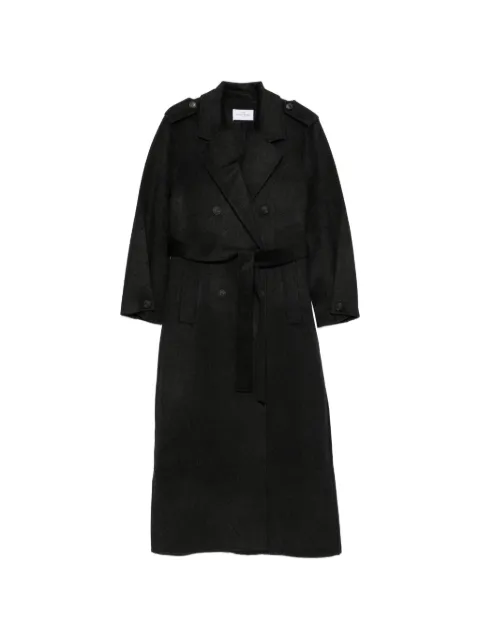 THE DYNAMIS STUDIO double-breasted belted coat Grey DS13F26
