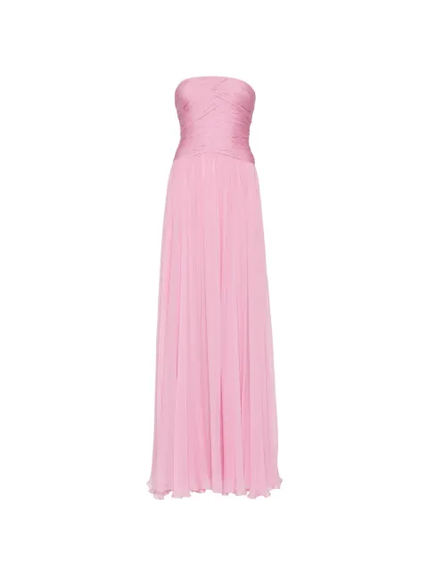 Zuhair Murad strapless silk-chiffon gown Pink SDR2606201