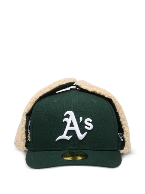 NEW ERA CAP 59FIFTY MLB shearling-trim cap Green 60915898