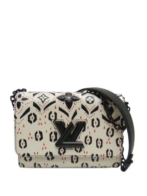 Louis Vuitton Pre-Owned 2015 Graphic Print Calfskin Twist MM shoulder bag White JT42P6SA5MUFR5UC