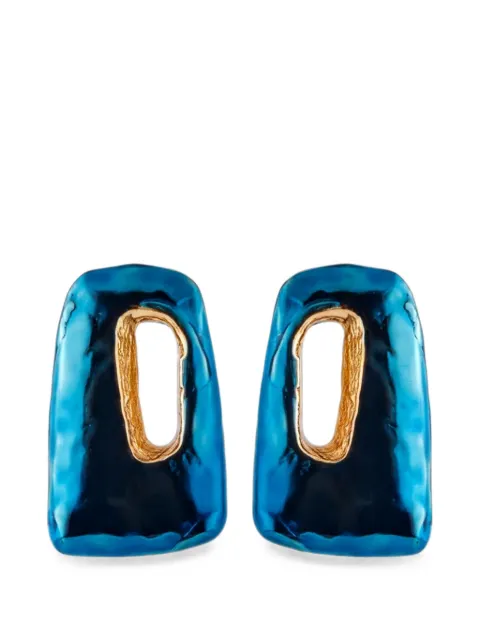 Marni Astral enamel earrings Gold 87195