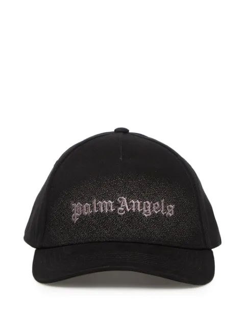 Palm Angels Spray logo-embroidered baseball cap Black PAMLB001FB0121010