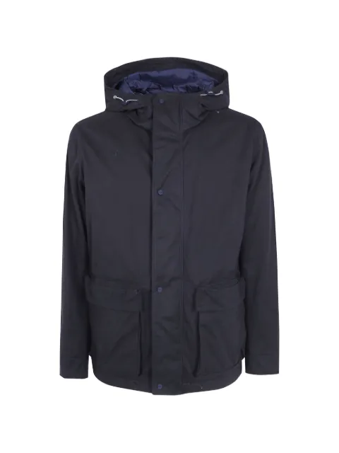 Herno hooded cotton jacket Blue PI001413U13314