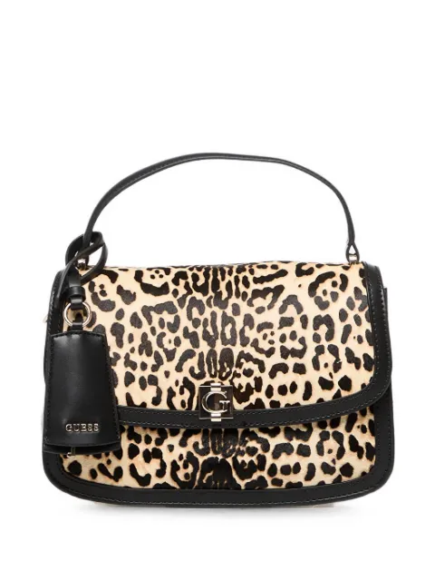 GUESS USA Audrey leopard-print crossbody bag Black HWLG9734210