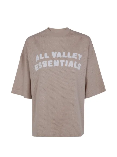 FEAR OF GOD ESSENTIALS sport mesh merchT-shirt Neutrals RW00338