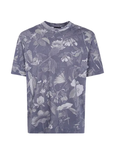 Emporio Armani floral-print T-shirt Blue EM006681AF13715