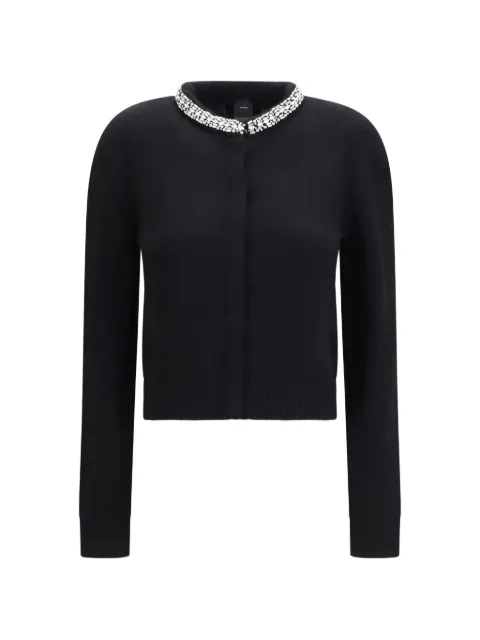 PINKO crystal-embellished cardigan Black 107275A3GI