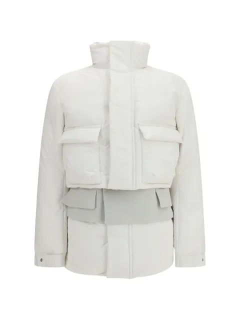 sacai layered-design padded jacket White 2608664