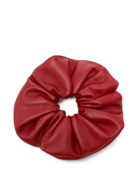 Manokhi leather scrunchie Red MANO223