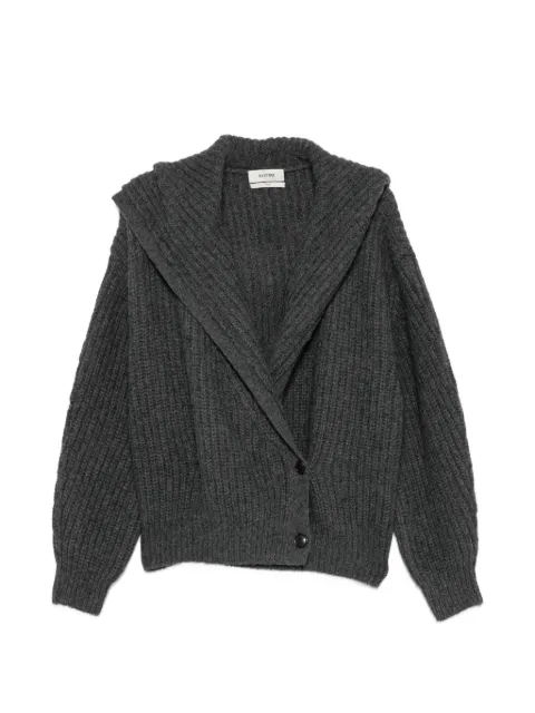 System ribbed-knit hooded cardigan Grey SY2G8KOTT01W
