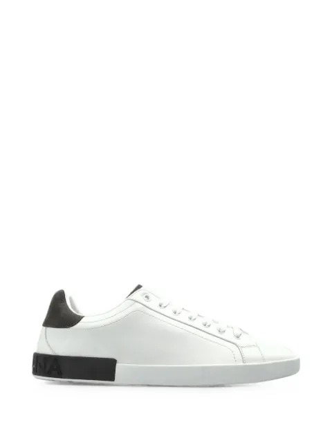 Dolce & Gabbana logo-embossed contrast-heel sneakers White CS2470A0868