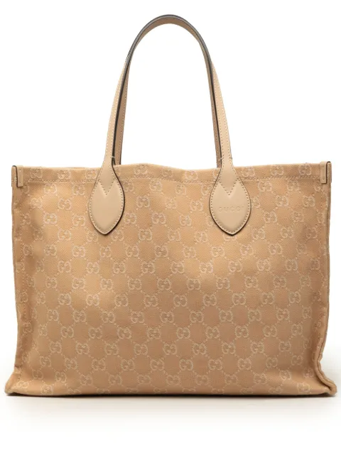 Gucci Pre-Owned 2016-2026 Large GG Denim Ophidia tote bag Neutrals XPKTTJ87AYSF5516