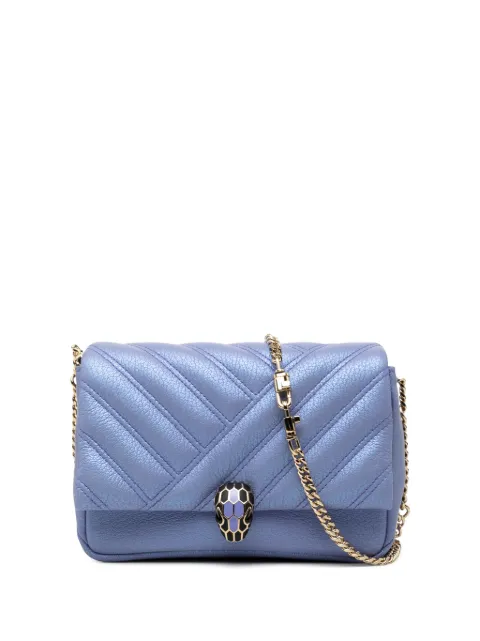 Bvlgari Pre-Owned 2020-2026 Leather Serpenti Cabochon Chain crossbody bag Purple 9HZLJSES2DHOSFBX
