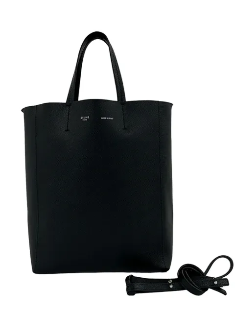Celine Pre-Owned 2015 Small Grained Calfskin Vertical Cabas satchel Black 3L2XCG0C766NK2AG