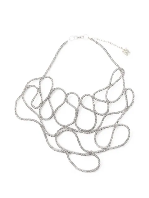 PANICALE beaded necklace Silver D39NECKLACE3