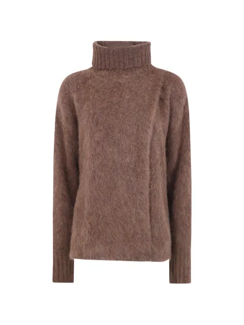 Uma Wang roll-neck alpaca-wool sweater Brown UK7164WP