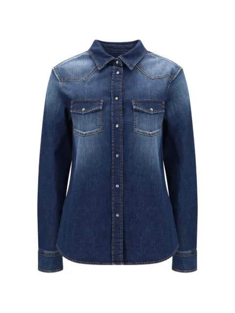 Jacob Cohën panelled denim shirt Blue JDMC0044S4210