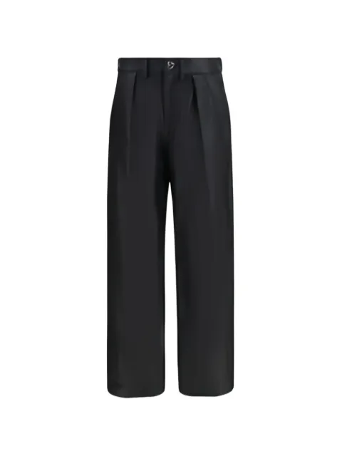 Kristina Ti pleated wide-leg trousers Black KPA0240TI0326