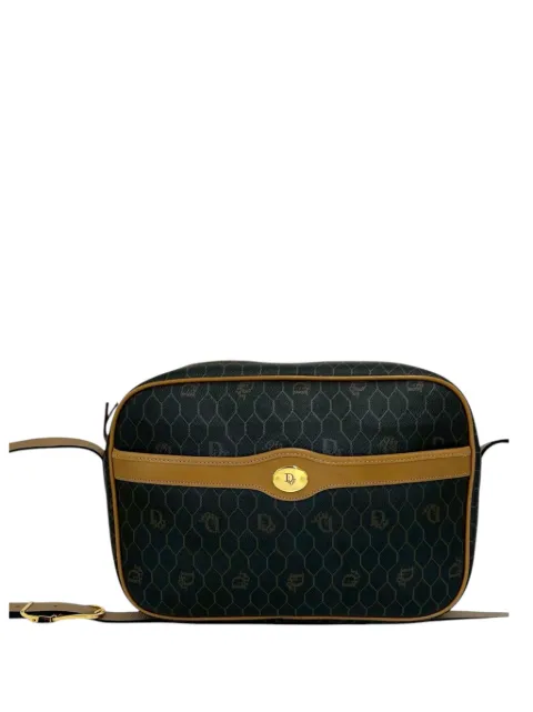 Christian Dior Pre-Owned 20th Century Honeycomb Coated Canvas crossbody bag Black JHRXKHPE3U2C2Z9M