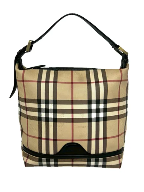 Burberry Pre-Owned 20th Century House Check Coated Canvas handbag Neutrals ZQZ7IM2K1K1BAI5O