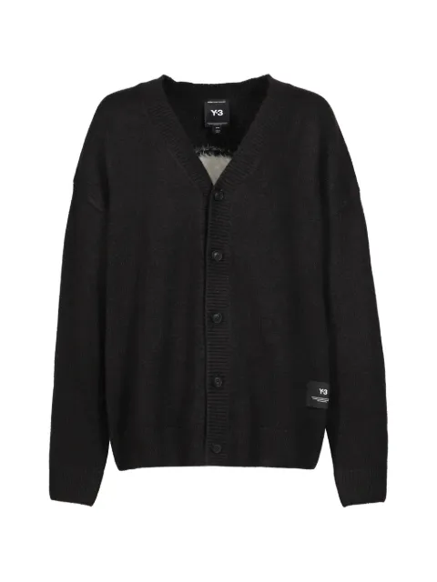 Y-3 Chito graphic knitted cardigan Black KR1121