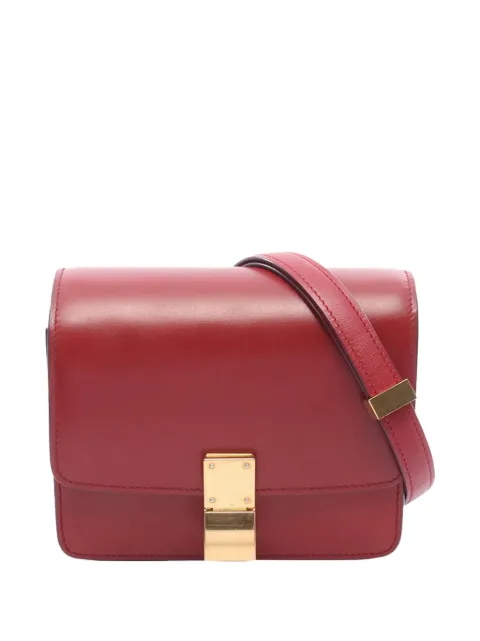 Celine Pre-Owned 2000-2026 Small Calfskin Classic Box crossbody bag Red V32QJZ3PPMWKEQRL
