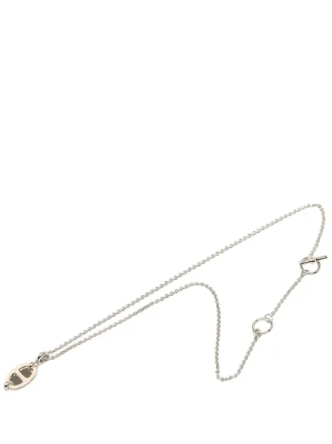 Hermès Pre-Owned 2010-2026 Palladium Plated Mini Maillon Pendant Necklace costume necklace Silver TZNMIWIDMG0CSPVR