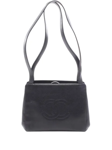 CHANEL Pre-Owned 1997-1999 CC Calfskin Frame handbag Black SKKVZS2FNLPD9YGM