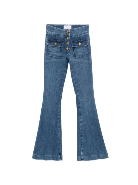 Seafarer button-fastening flared-leg jeans Blue SWP0016TDS0006241