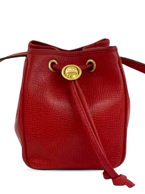 Christian Dior Pre-Owned 20th Century Leather bucket bag Red A144TNS49PELHVOT