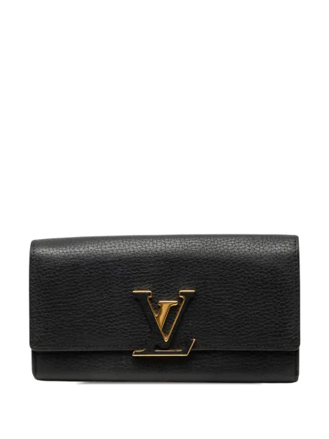 Louis Vuitton Pre-Owned 2018 Taurillon Capucines Wallet long wallets Black 8FMB5C9A230ZYGJ2