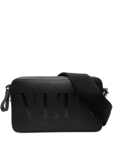 Valentino Garavani Pre-Owned 2000-2026 Leather VLTN crossbody bag Black PVKCU5GLYXTT7PBB