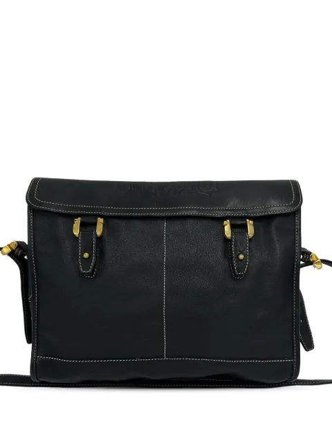 Loewe Pre-Owned 2010-2026 Leather Anagram crossbody bag Black PIFPVS60Z50EEV1A