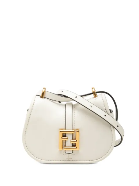 Fendi Pre-Owned 2010-2026 Nano Leather C mon crossbody bag White 6TQ15IW7KNXUC64M
