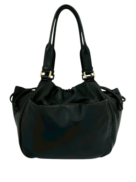 Loewe Pre-Owned 2010-2026 Leather Anagram shoulder bag Black 6OV034LLFI4251TI