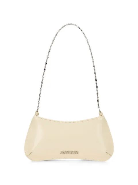 Jacquemus Bisou Chain leather shoulder bag Neutrals 24HBAW00404AC18A01