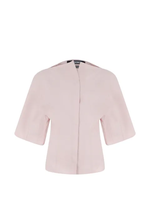 Jacquemus wide-sleeve concealed-fastening shirt Pink 26ESHW00560AW00648