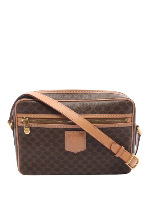 Celine Pre-Owned 2014 Macadam Coated Canvas crossbody bag Brown M4SLE68P2QWTASVU